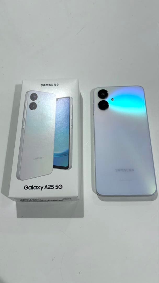 Samsung Galaxy A25 5G ホワイト系ライトブルー スマホ本体 - メルカリ