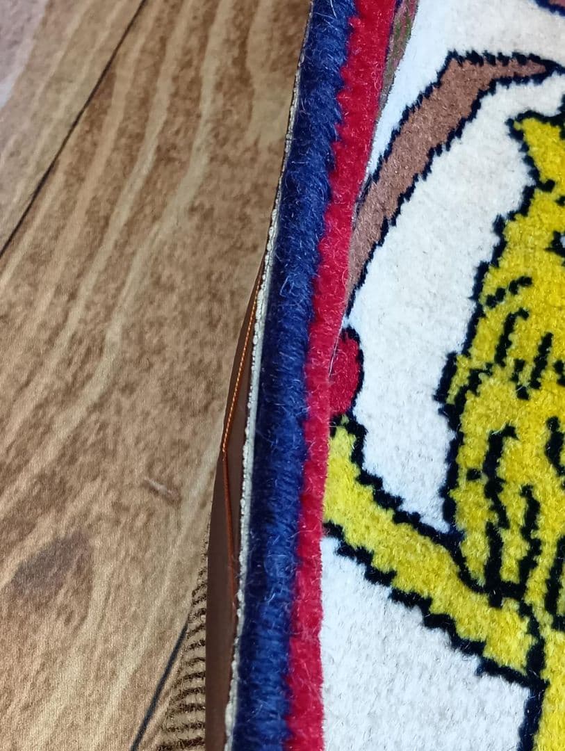 ペルシャ絨毯 ヤラメ絨毯 座布団 手織り イラン 座布団ヤラメ(7)