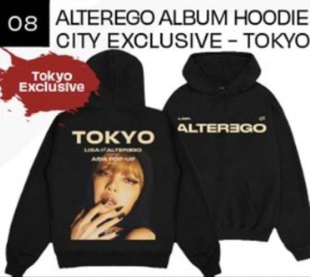 BLACKPINK LiSA グッズ パーカー L ポップアップ フーディー LiSA ポップアップ グッズ パーカー L フーディー BLACKPINK - メルカリ