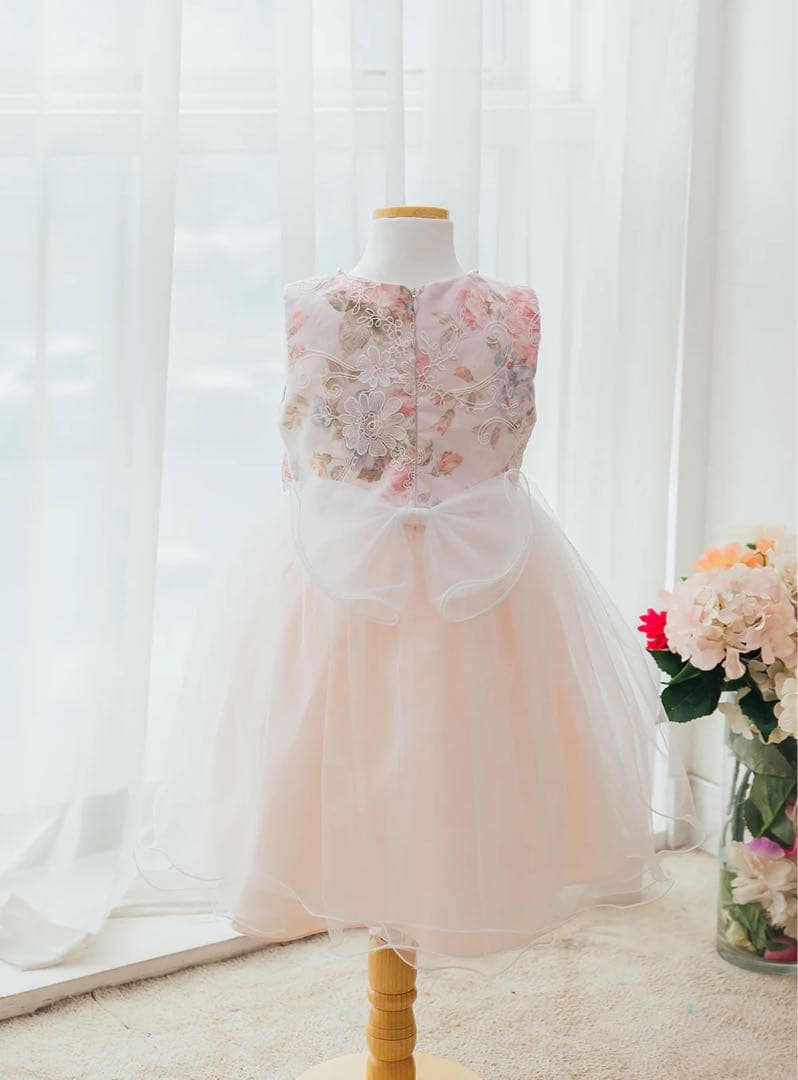 まめ様専用】DRESCCOドレスコ ピンクフラワーコットンチュールドレス