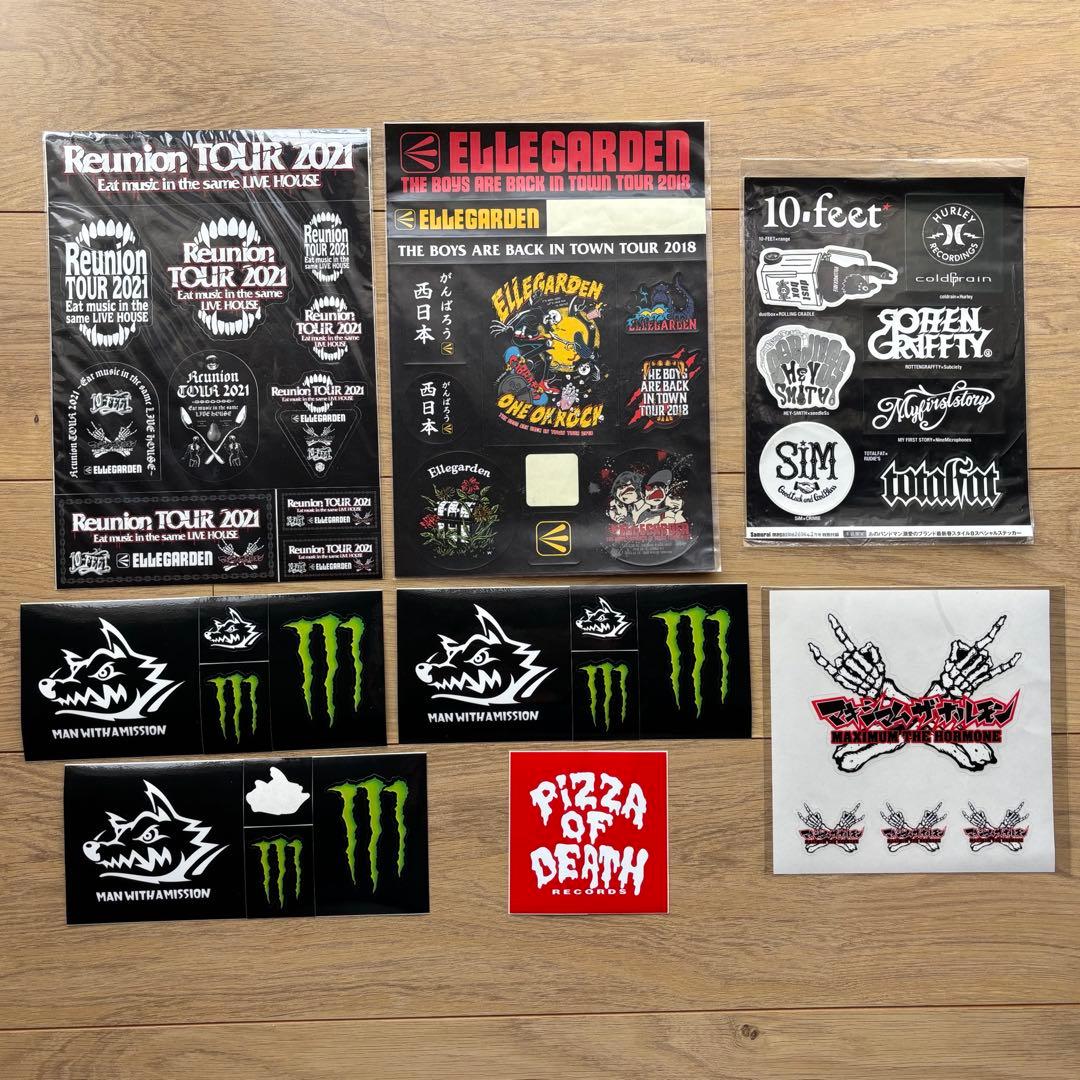 邦ロック バンド ステッカー9枚セット - メルカリ