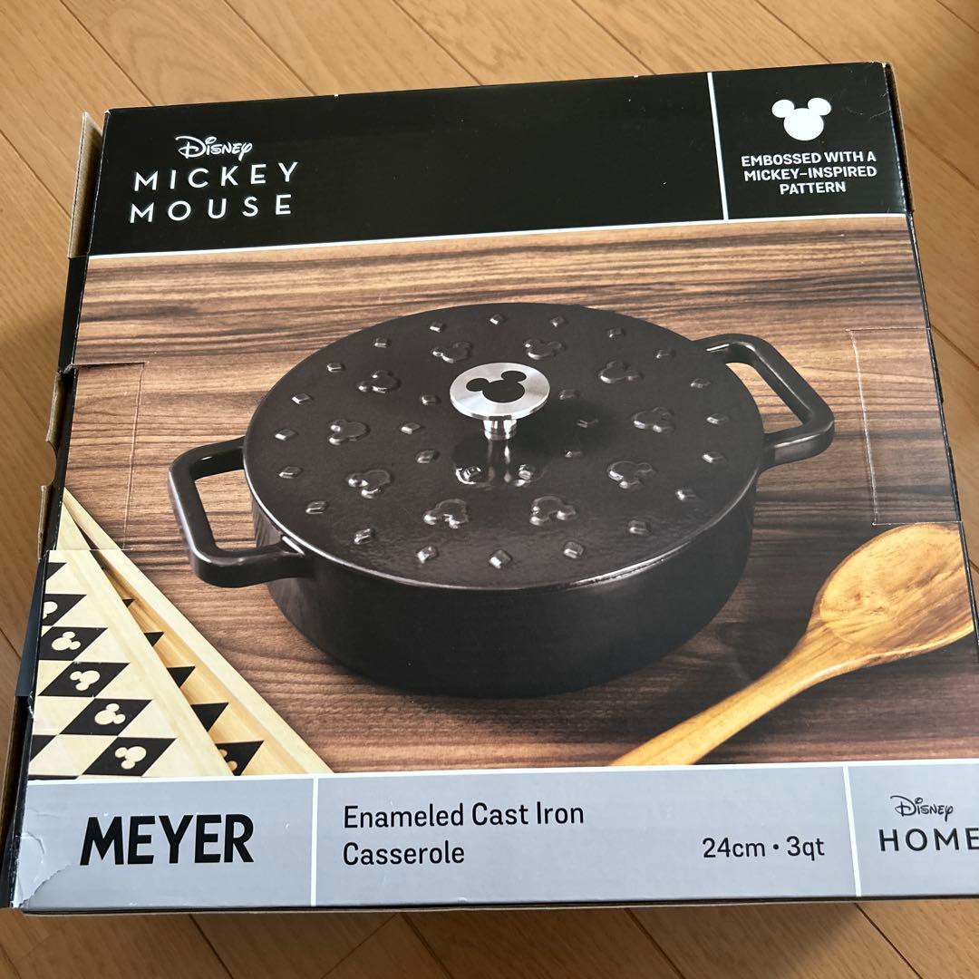 MEYER マイヤー キャストアイアンキャセロール 24cm ミッキーマウス