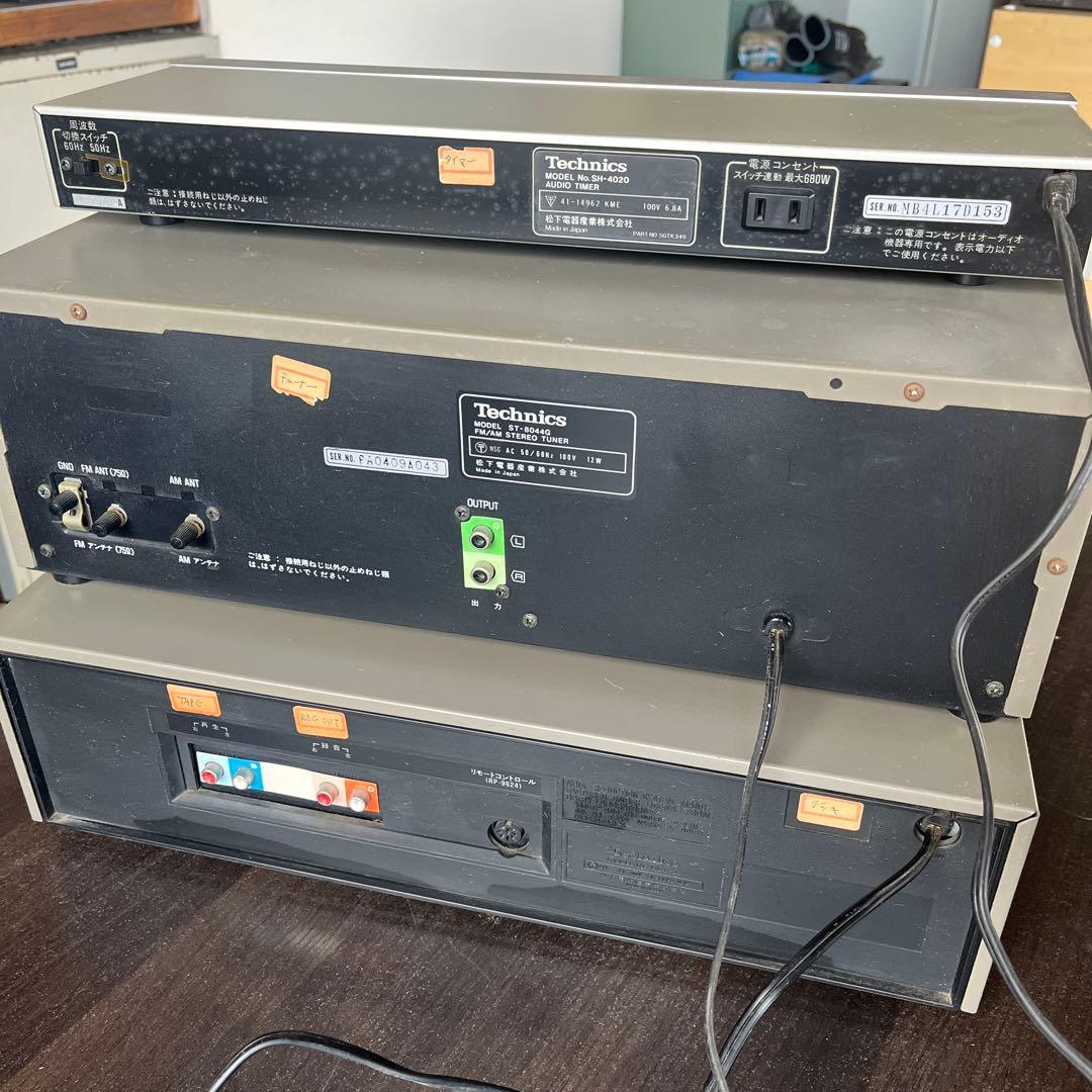 Technics カセットデッキRS−M24、タイマーSH−4020、チューナー