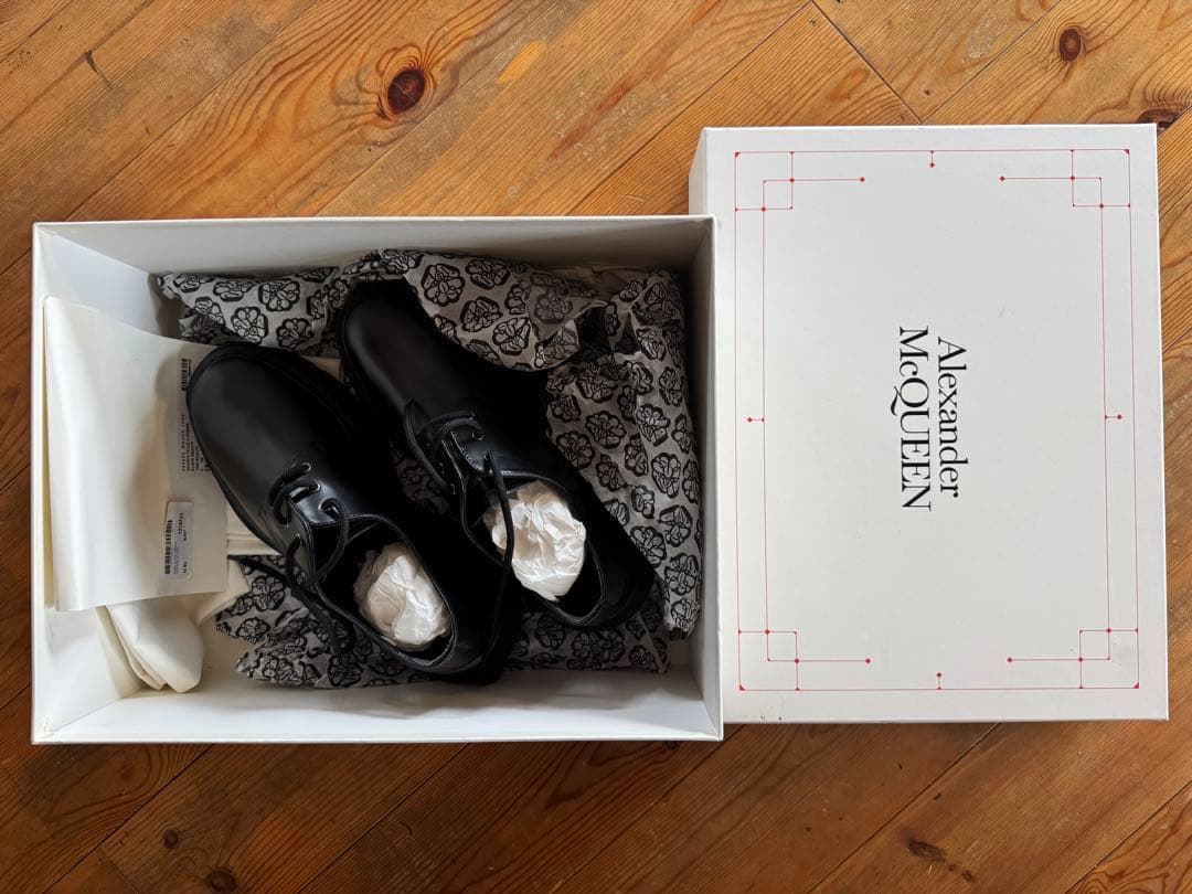 Alexander McQueen ブラックドレスシューズ - メルカリ