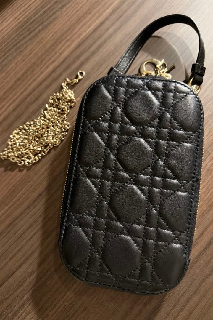 Christian Dior ブラック フォンホルダー フォンフォルダー - メルカリ