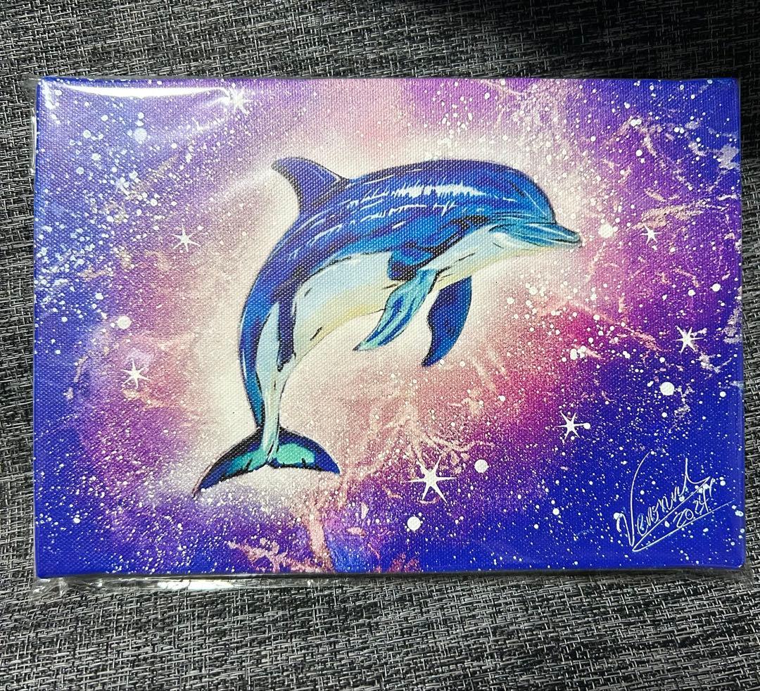 スプレーアートエデンSMキャンパス複製画 イルカ - メルカリ