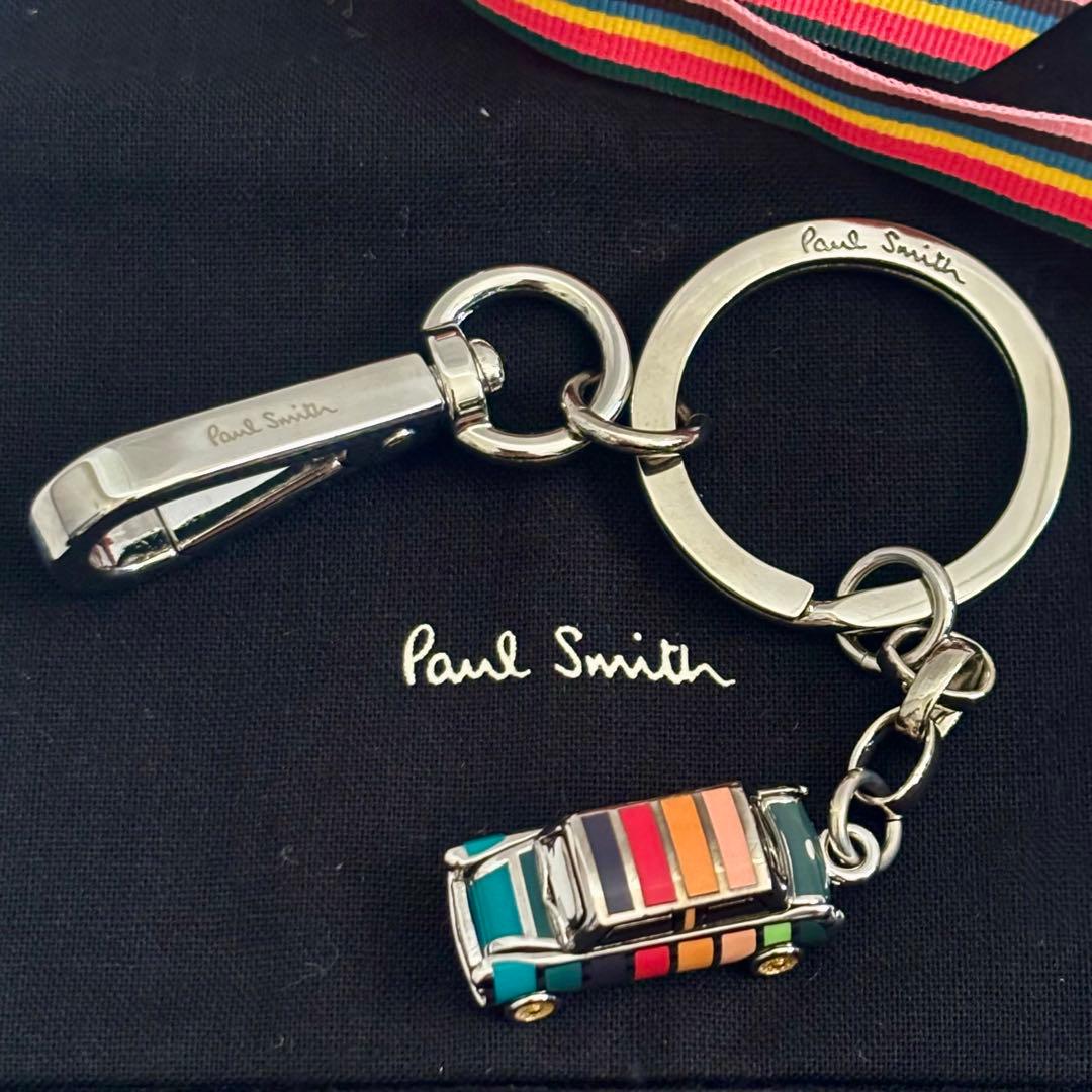 Paul Smith◆ミニクーパー◆キーリング・カラビナ◆ストライプ◆保存袋付き 楽天市場】Paul Smith ポールスミスミニクーパーチャームツイスト