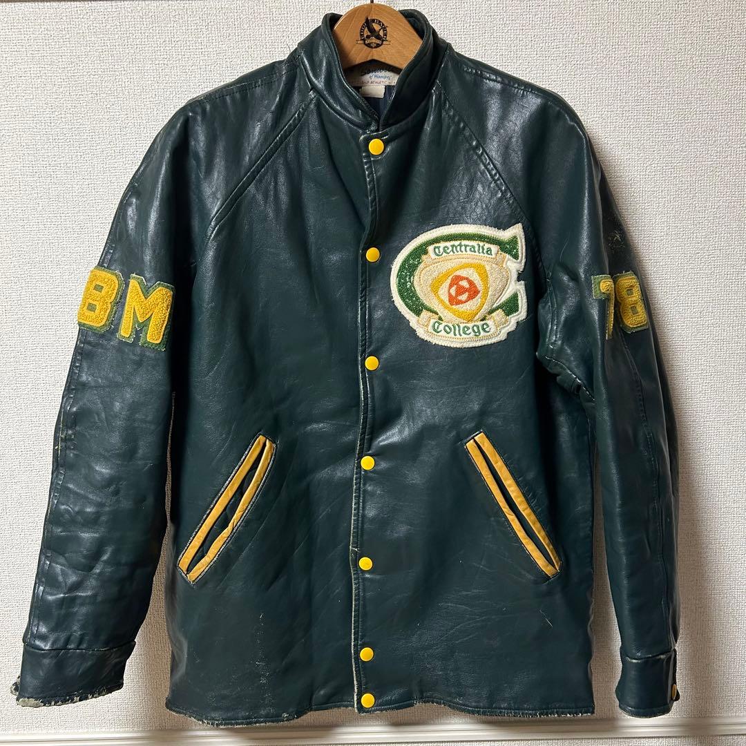 70-80s オールレザー スタジャン ファラオタイプ おそらくカナダ製