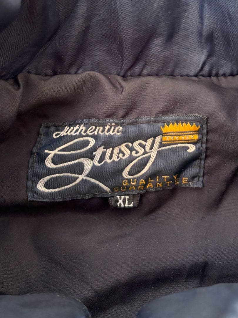 希少 90s OLD STUSSY 中綿ジャケット ネイビー XL - メルカリ