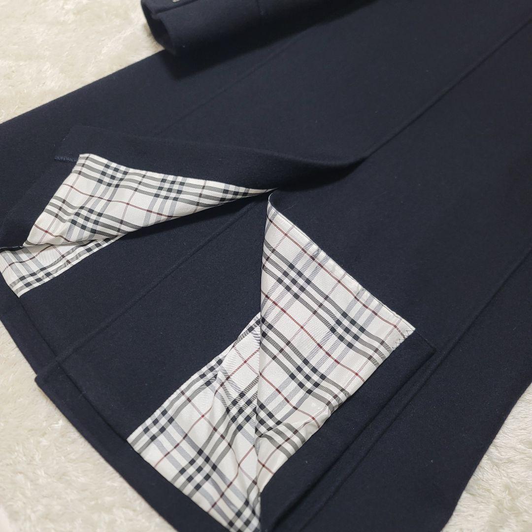 極美品✨バーバリーブラックレーベル マリンコート ロング ノバ