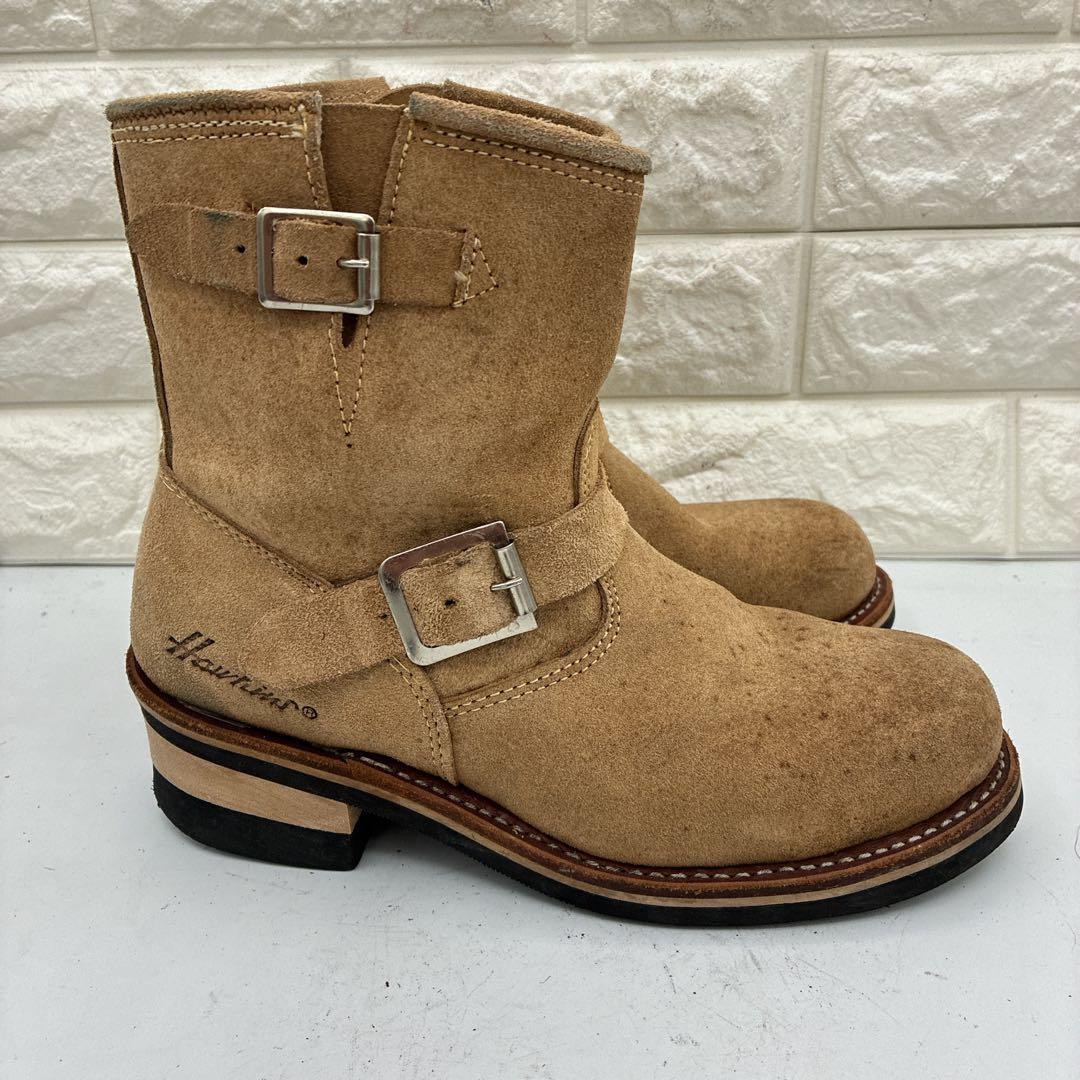 良品】ホーキンス エンジニアブーツ GT 4021 US7 ベージュ ベルト