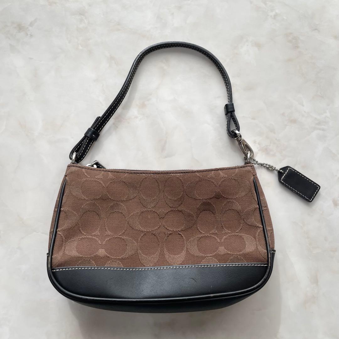 美品】COACH コーチ ワンショルダーバッグ アクセサリーポーチ Y2K