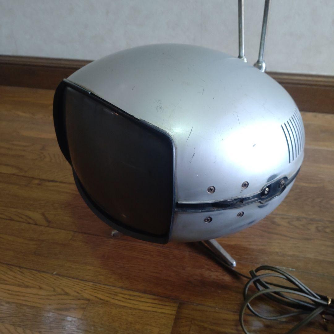 ナショナル スペースエイジ レトロデザインテレビ 白黒テレビ - メルカリ