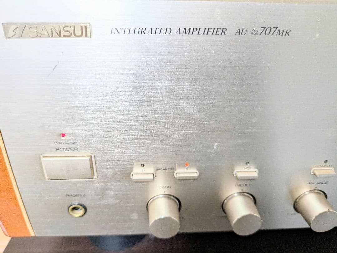 スズメ丸様専用SANSUI AU-α707MRサンスイプリメインアンプ動作点検済