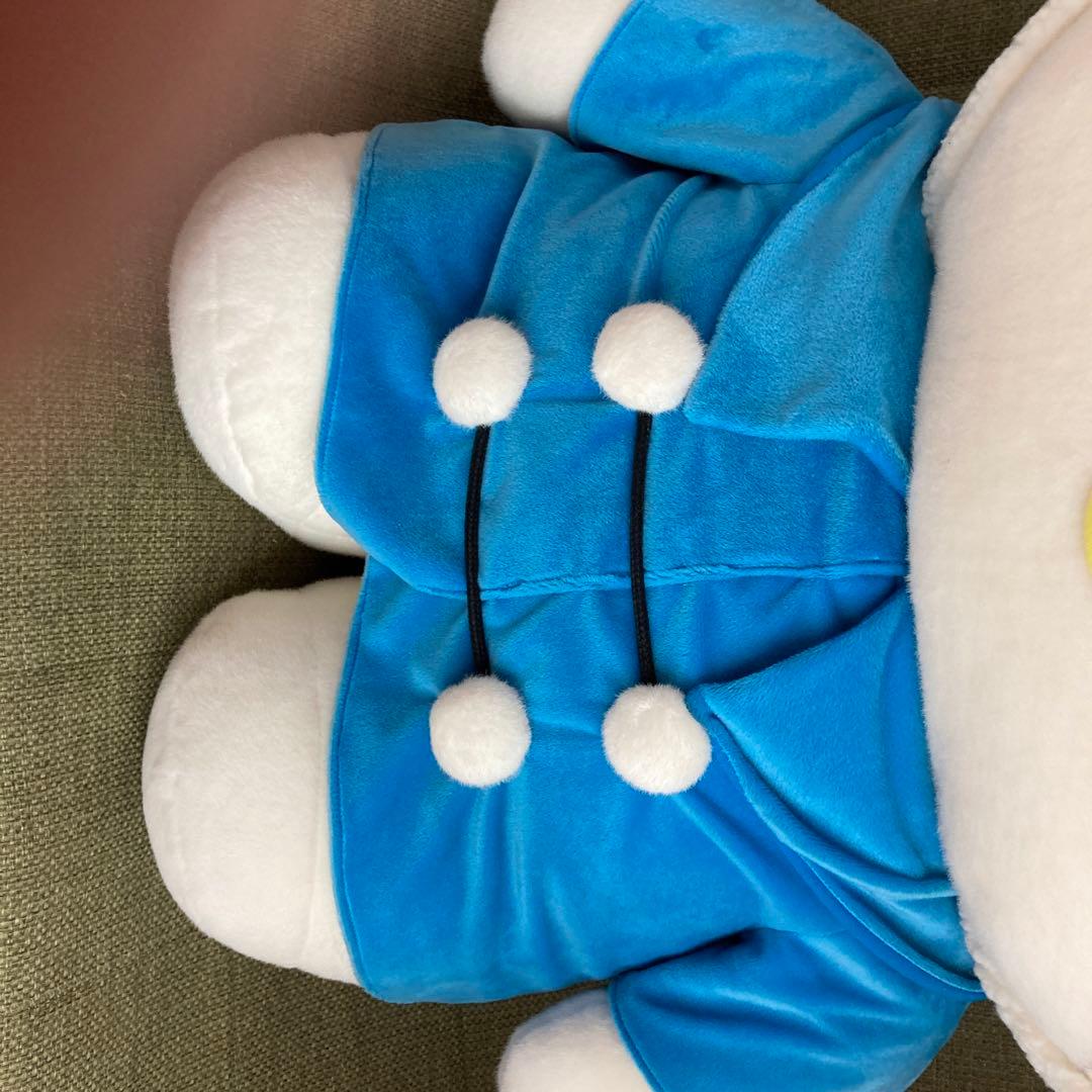 特大ハローキティ ぬいぐるみ トナカイ青 レトロ - メルカリ