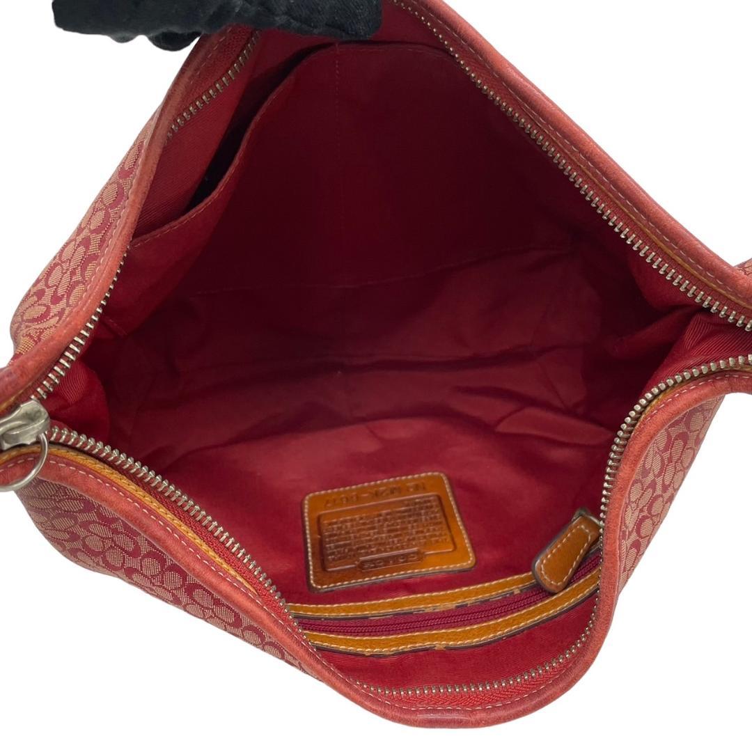 COACH コーチ s20 肩掛け 6617 ワンショルダーバッグ 半月型 赤系