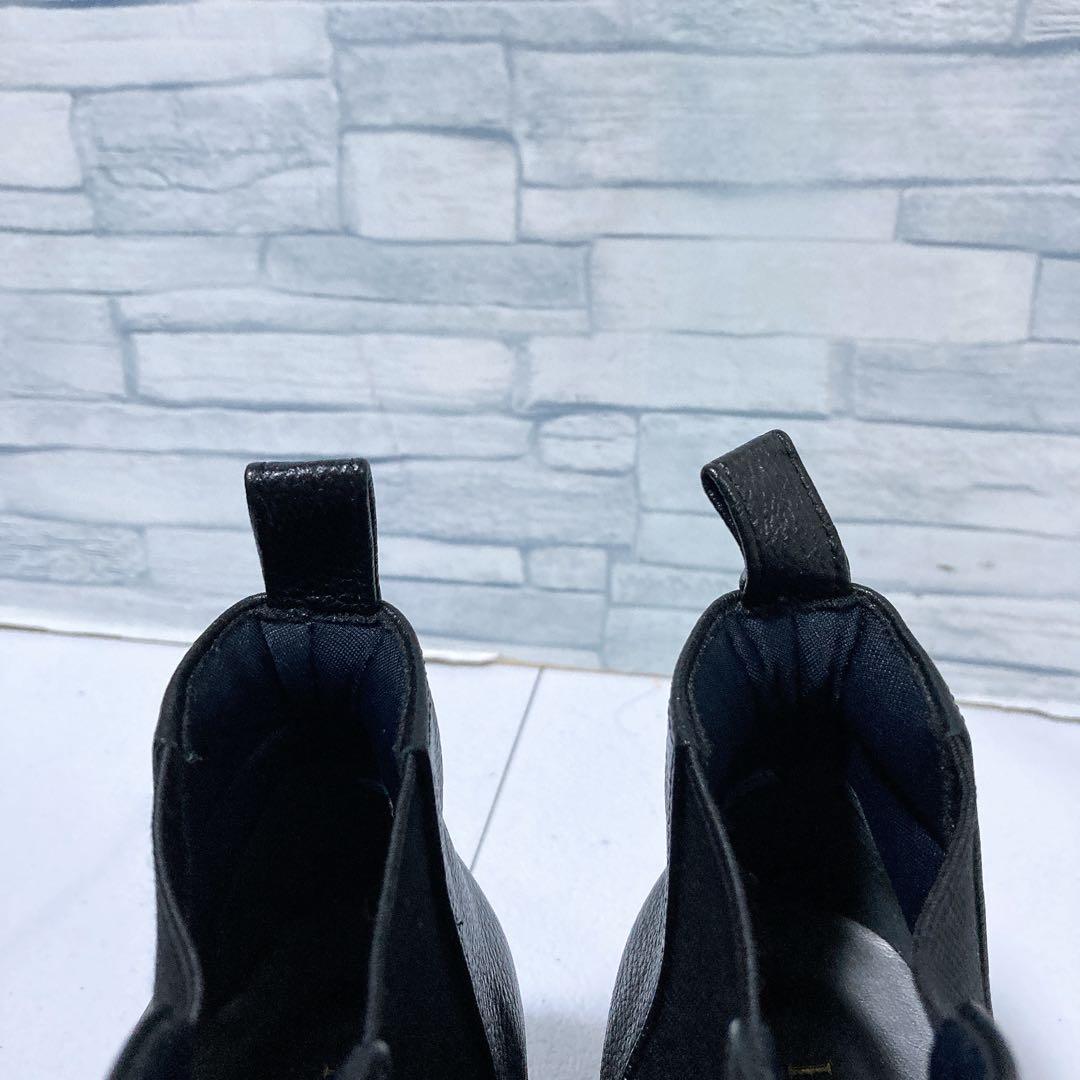 未使用級 ヒルズアベニュー サイドゴアブーツ ウェーブソール レザー