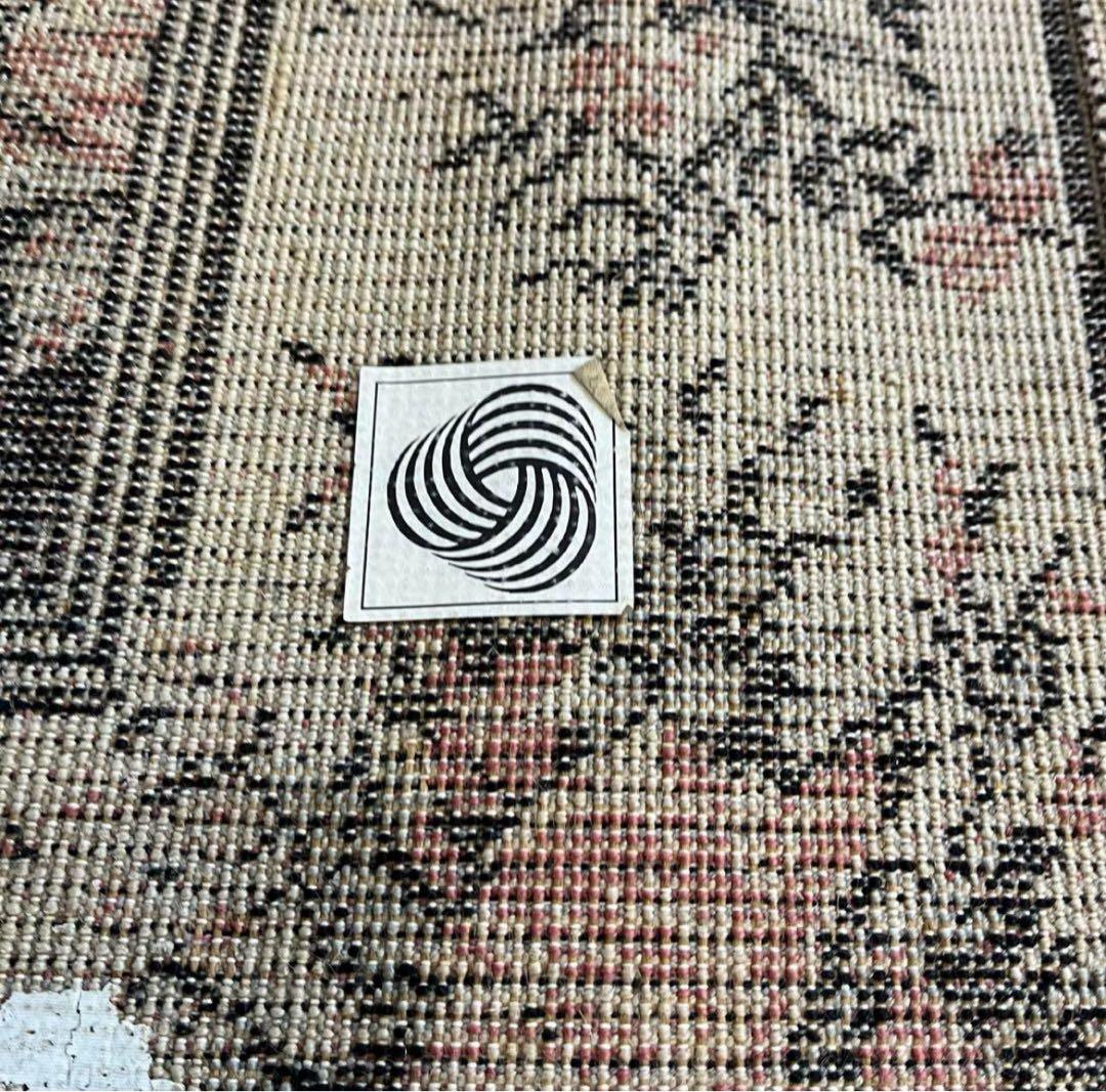 アンティーク】昭和レトロ 花柄 絨毯 カーペット ラグマット 古道具 古