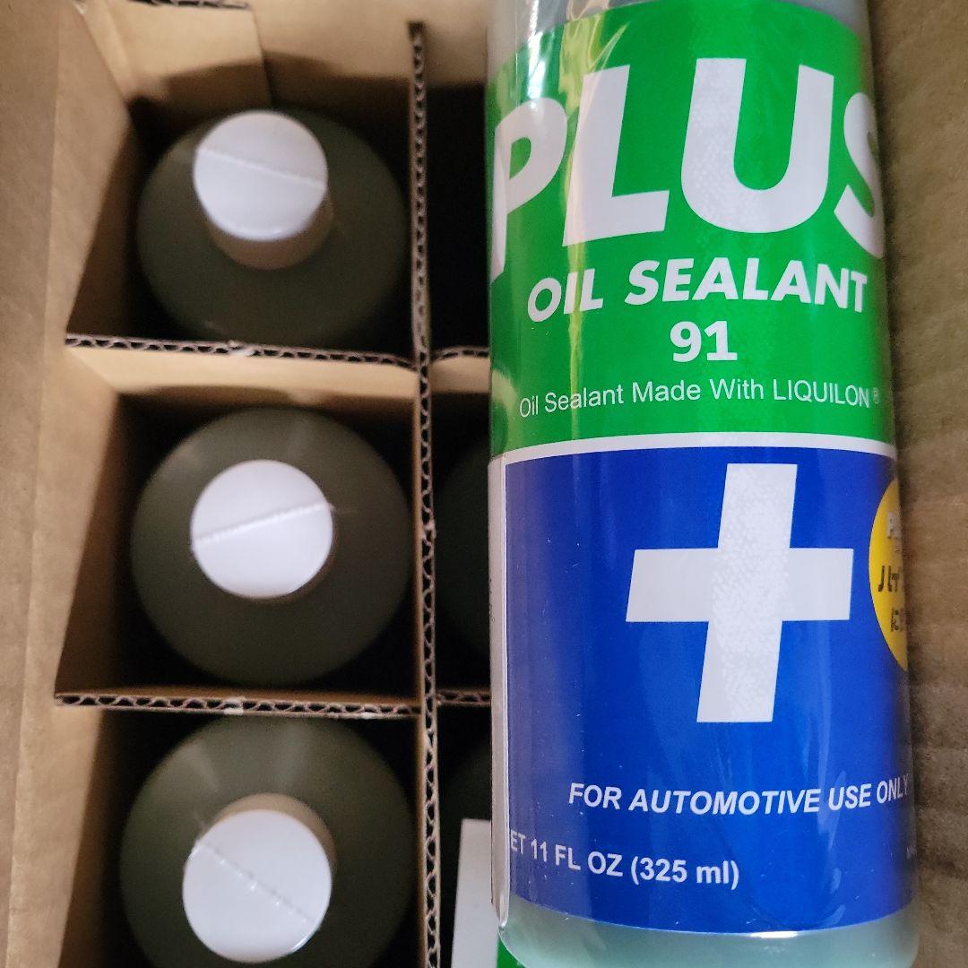オイルシーラント91 新品10本 PLUS91 プラス91 325ML エンジン オイル漏れ止め剤 普通車用 (安斉交易