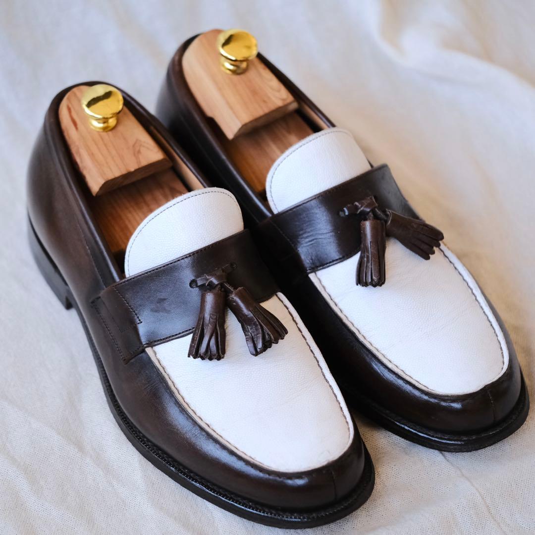 Church'sチャーチ101コンビタッセルローファー茶× 白RADLEY90F - メルカリ