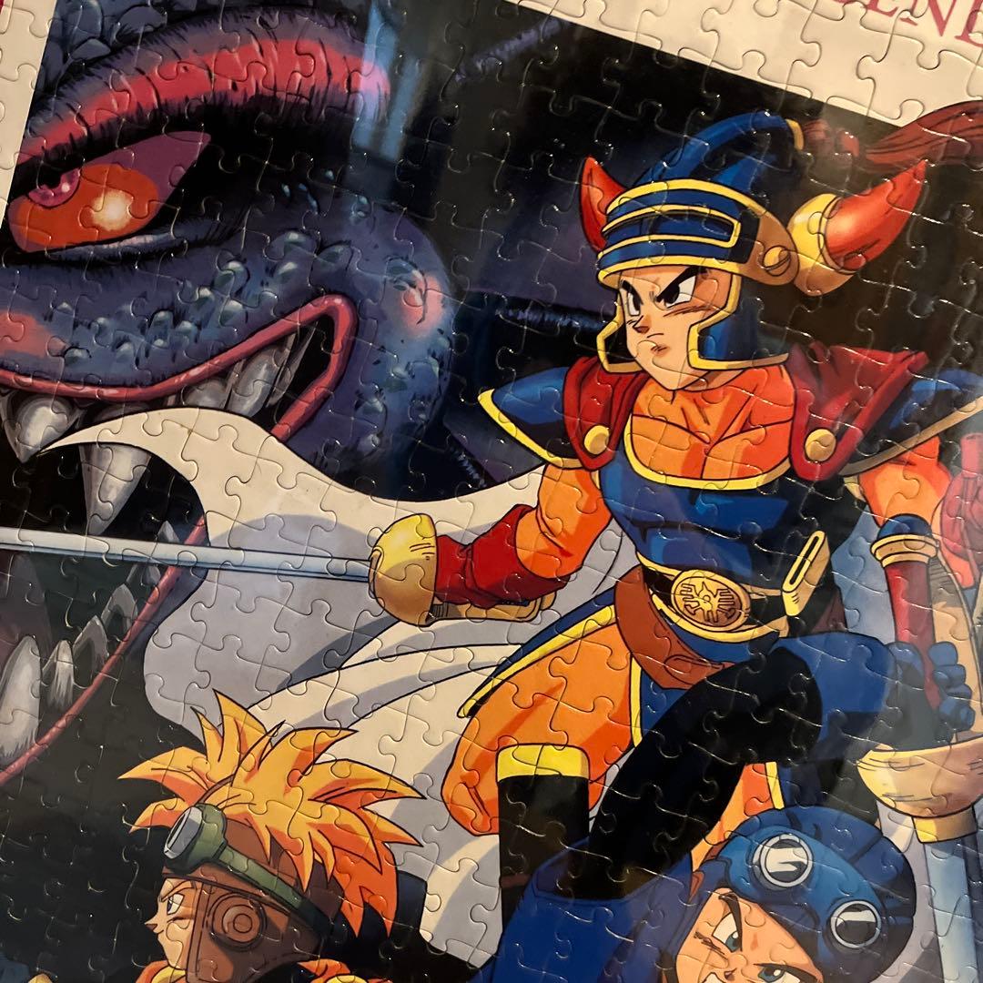 リメイク決定 当時物 90s ドラクエ1.2 糊付け済み完成パズル 鳥山明