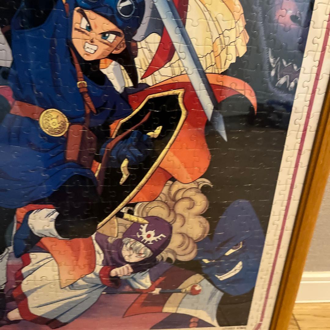 リメイク決定 当時物 90s ドラクエ1.2 糊付け済み完成パズル 鳥山明