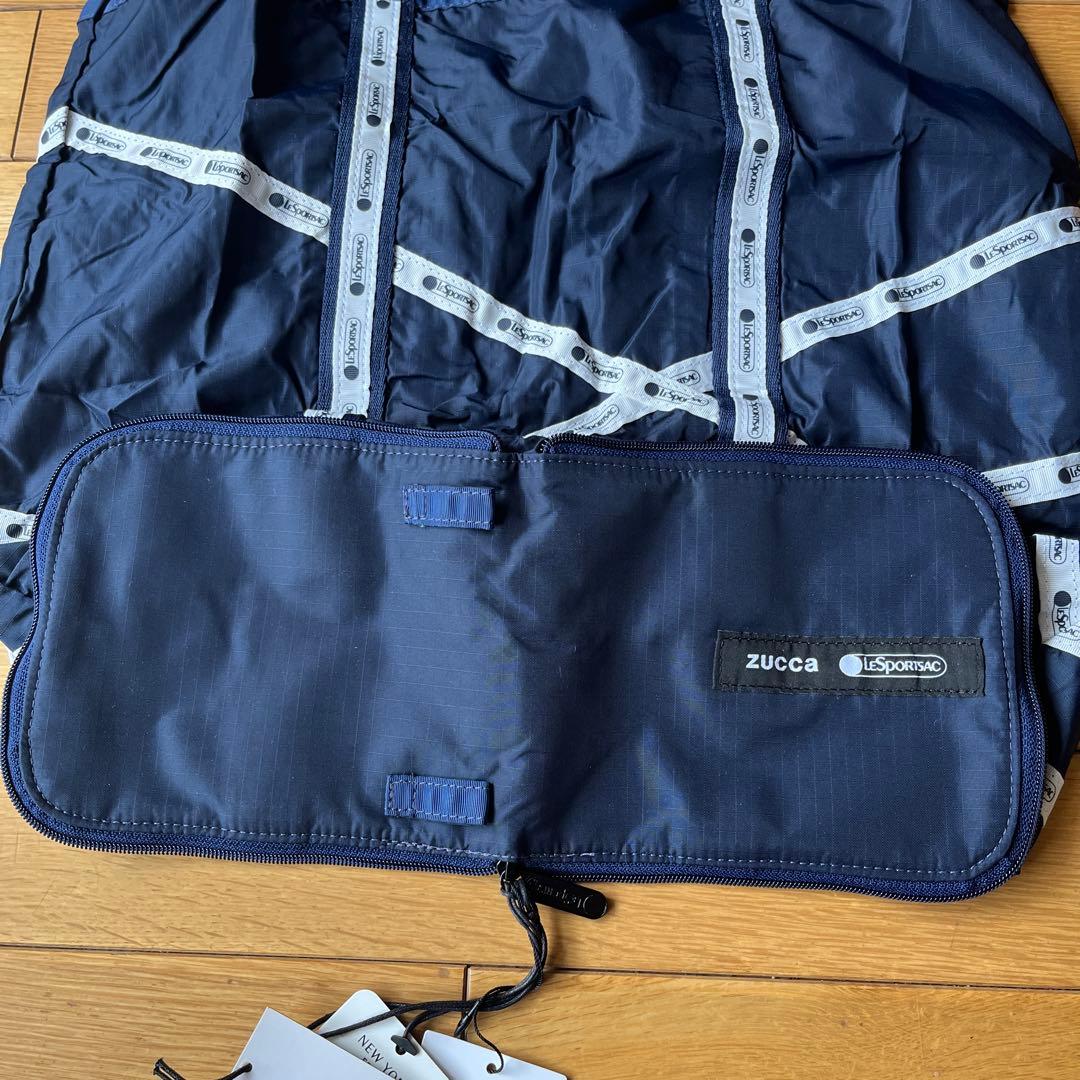 zucca LESPORTSAC ネイビーエコバッグ 未使用 - メルカリ