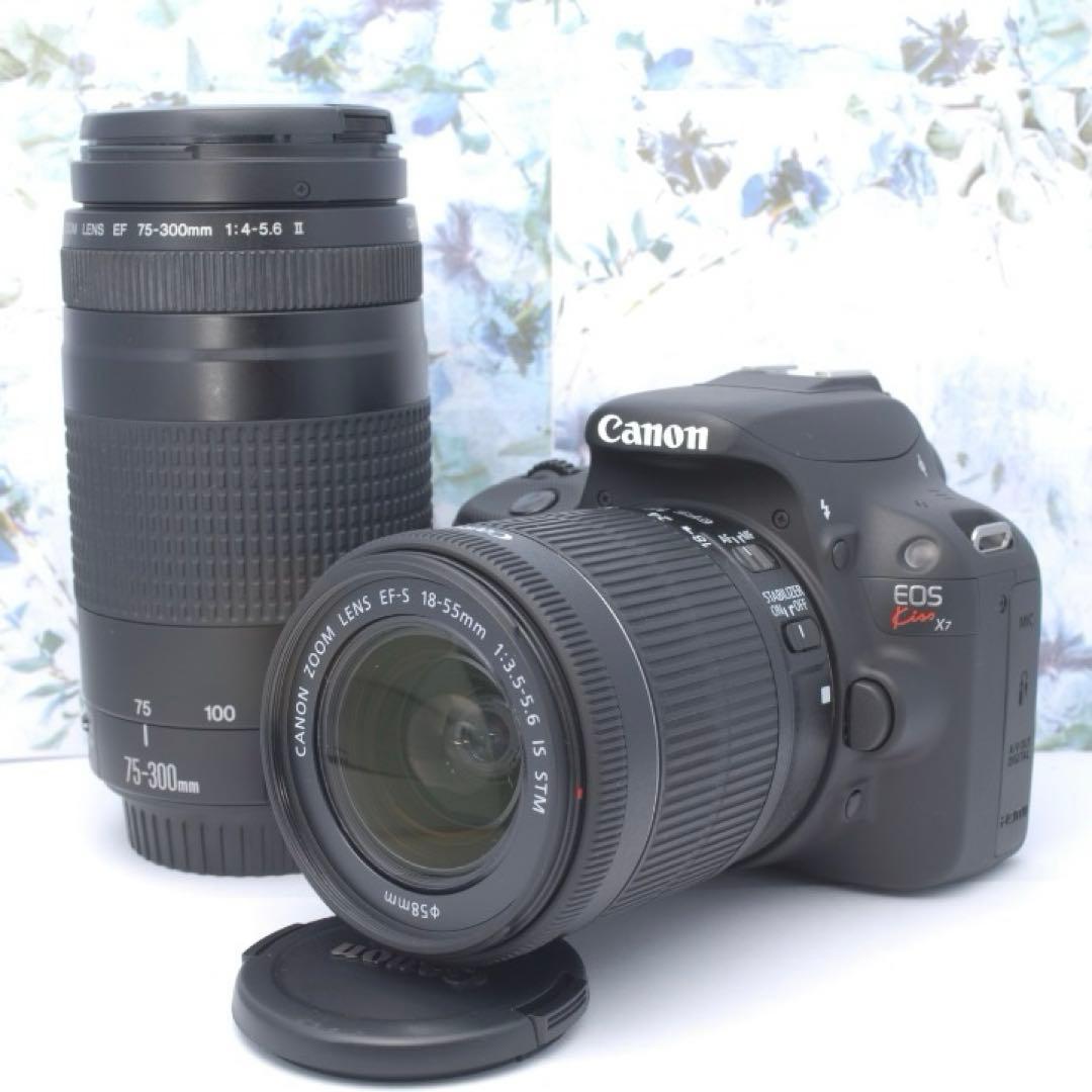 ‼️スマホ転送可‼️Canon Kiss X7 デジタル一眼レフカメラWレンズキット CANON EOS Kiss X7 EF-S18-55 IS STM レンズキット 価格比較 - 価格.com