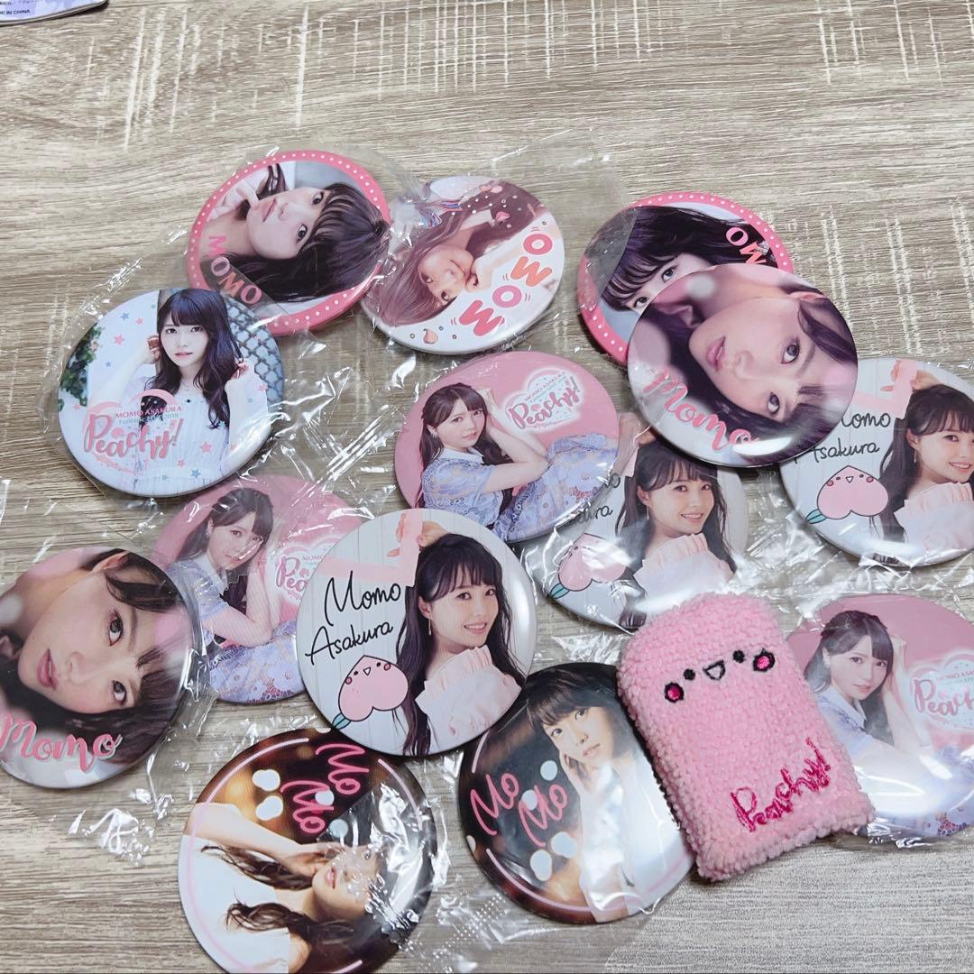 麻倉もも 缶バッジ+リストバンドセット peachy - メルカリ