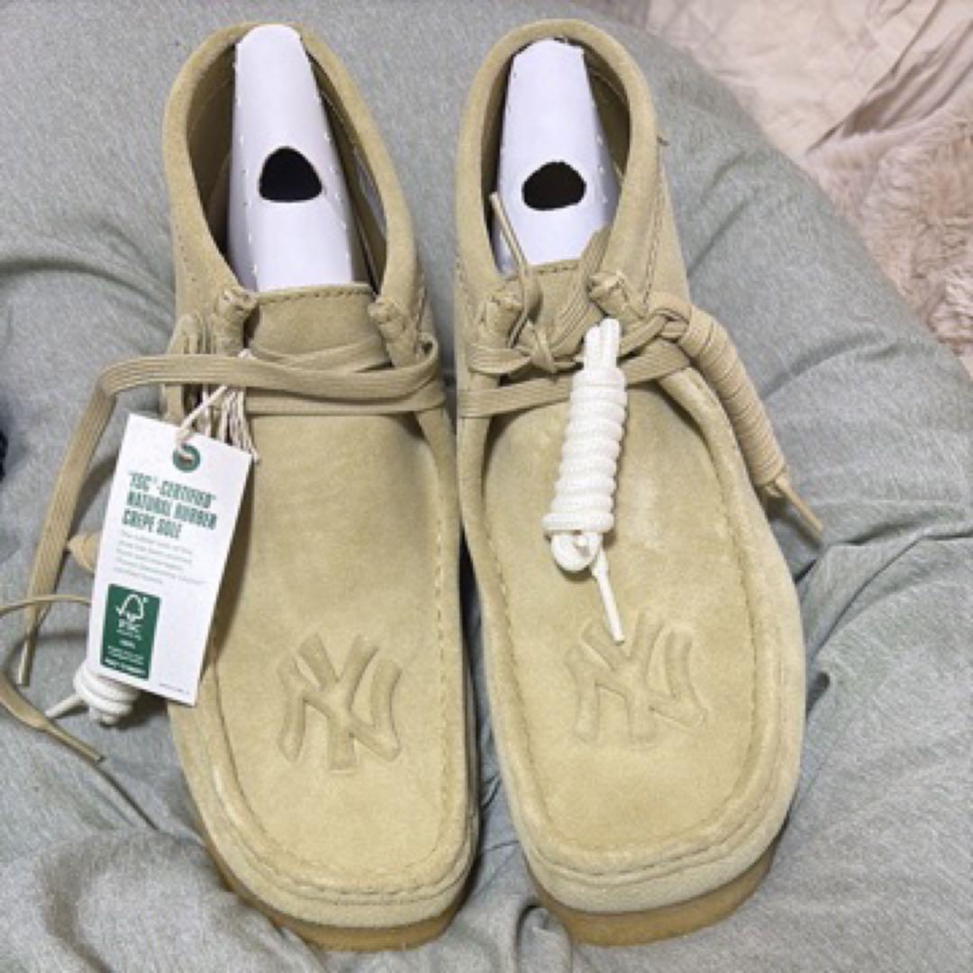 KITH × NY × Clarks Wallabee Hi Maple KITH × New York Yankees × Clarks Wallabee Hi 