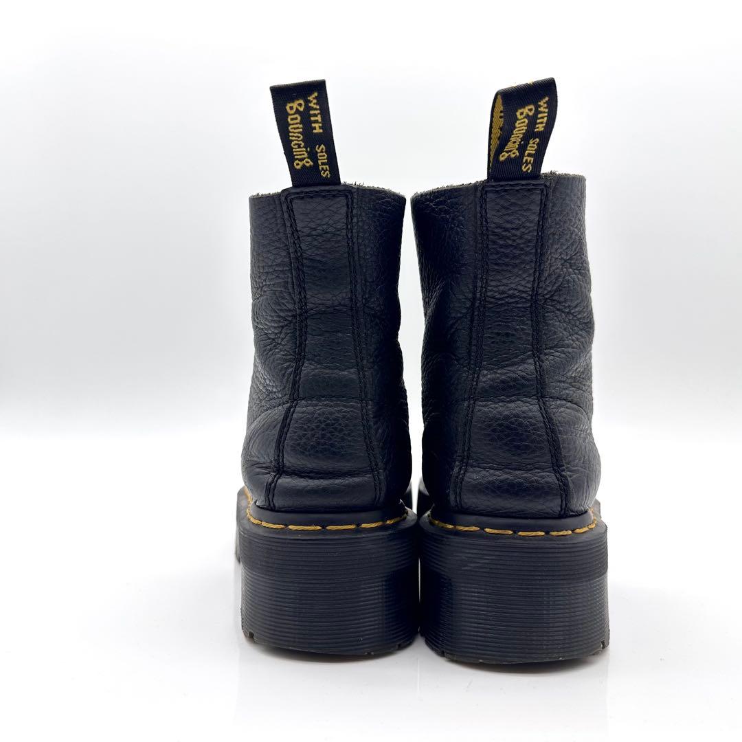 ドクターマーチン シンクレア シボ ブラック フロントジップ ダブル