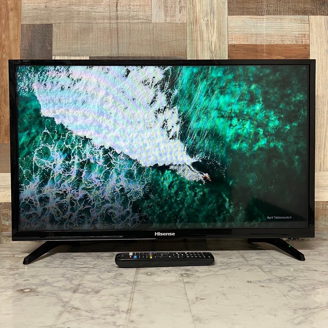即日受渡❣️3年前購入全国送料込ハイセンス32型YouTube.U-NEXT ショップ