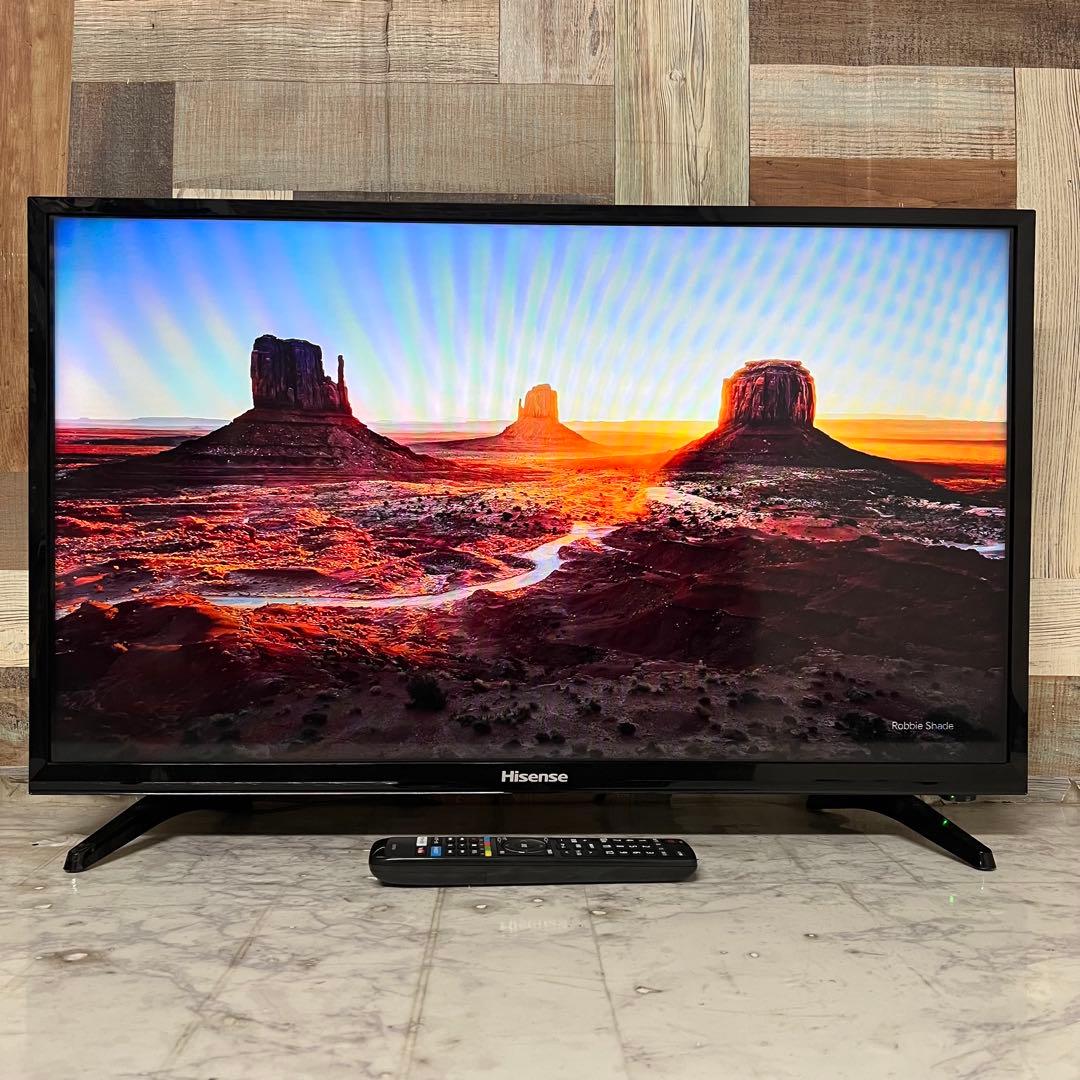 即日受渡❣️3年前購入全国送料込ハイセンス32型YouTube.U-NEXT ショップ