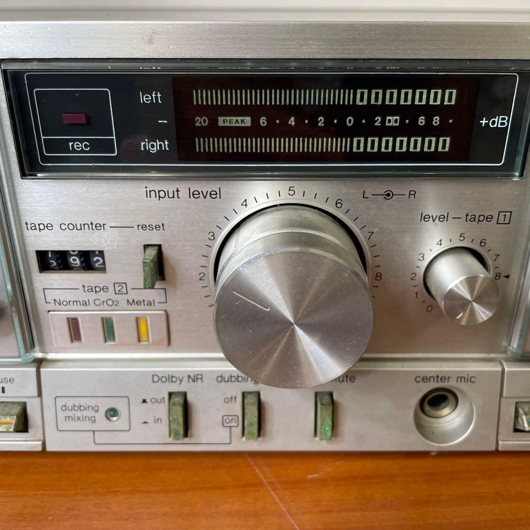 テクニクス Technics ダブルカセットデッキ RS-M202 昭和レトロ - メルカリ
