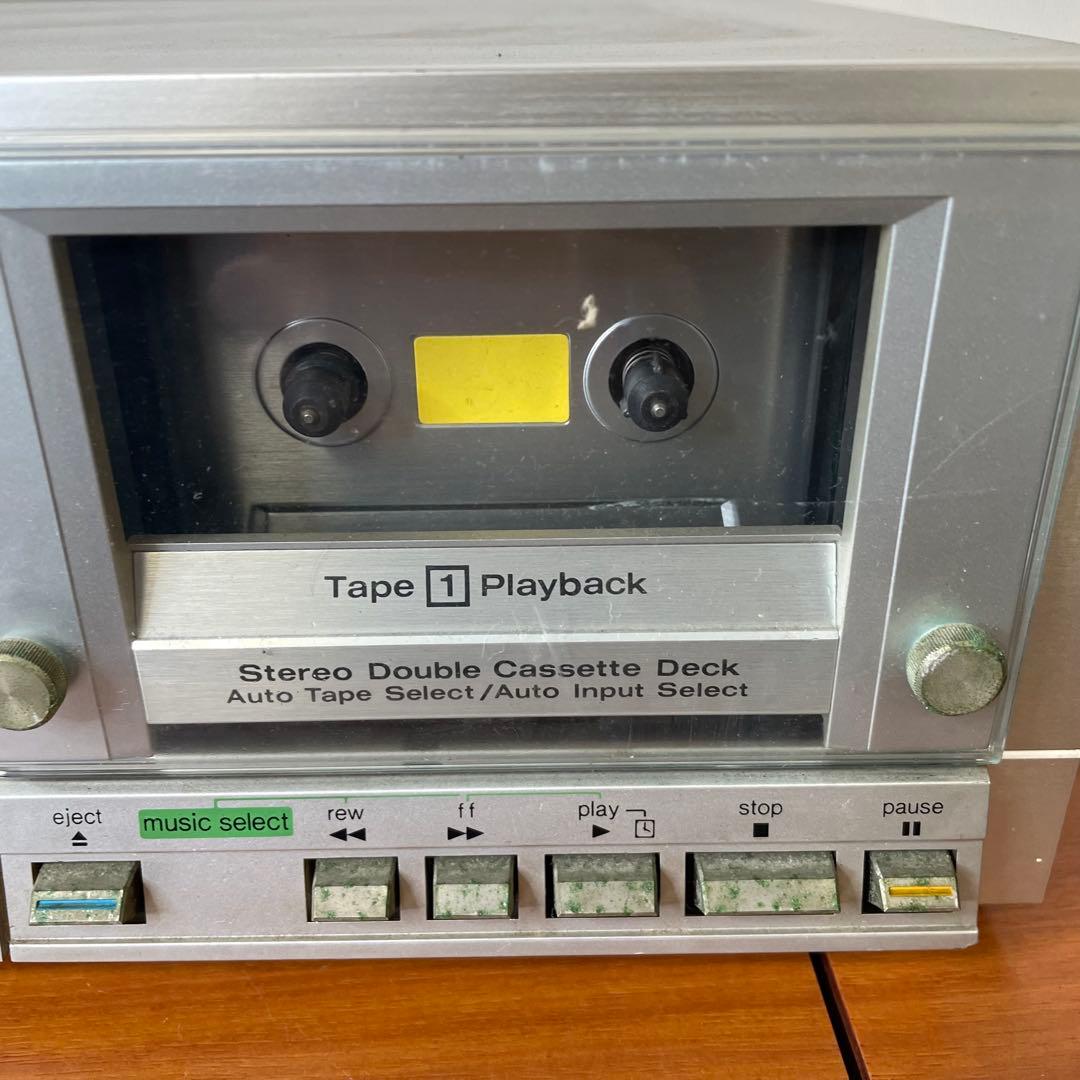 テクニクス Technics ダブルカセットデッキ RS-M202 昭和レトロ - メルカリ