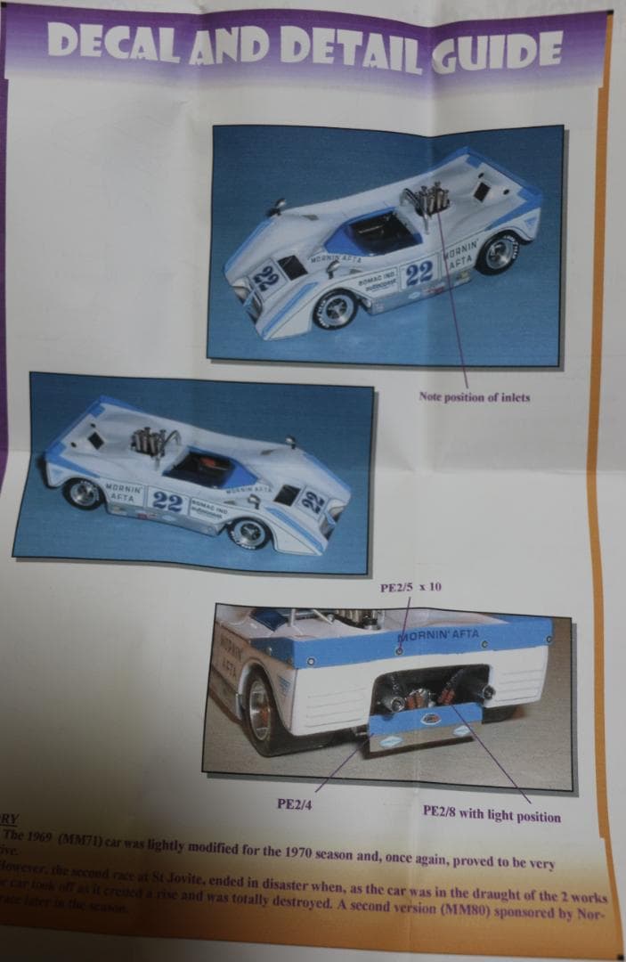 マシューモデル（英国）オートコースTi22 1970カンナム レジン