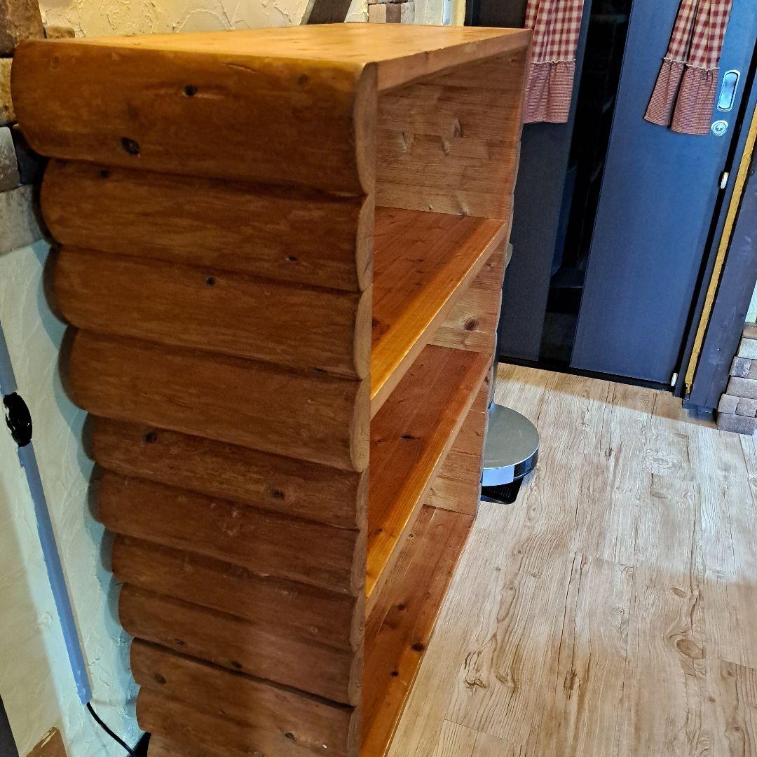 ヒノキ 特注 ブックシェルフ 本棚