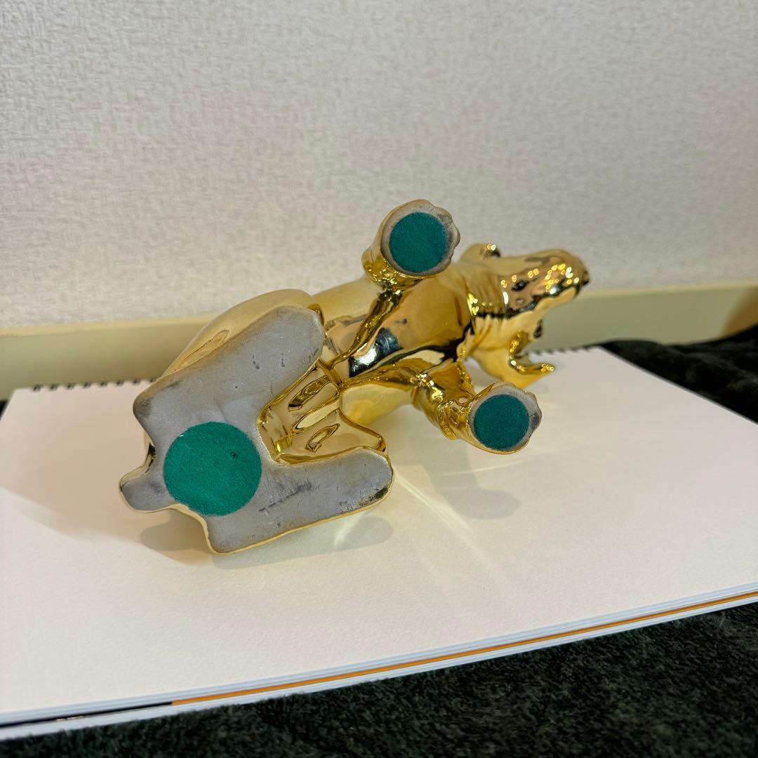 ビクター犬 ニッパー 18センチ ゴールド 置物 レトロ 希少 - メルカリ