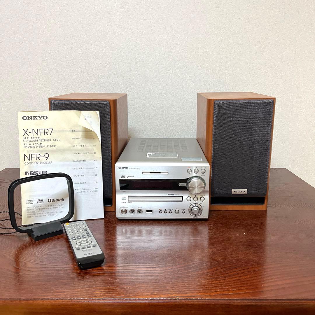 【最終値下げ12/15まで】ONKYO ミニコンポ 6点セット【訳あり品】 初代上位機種！隠れた名機】ONKYO システムコンポ FR-V77＆D-V77 MD/CD