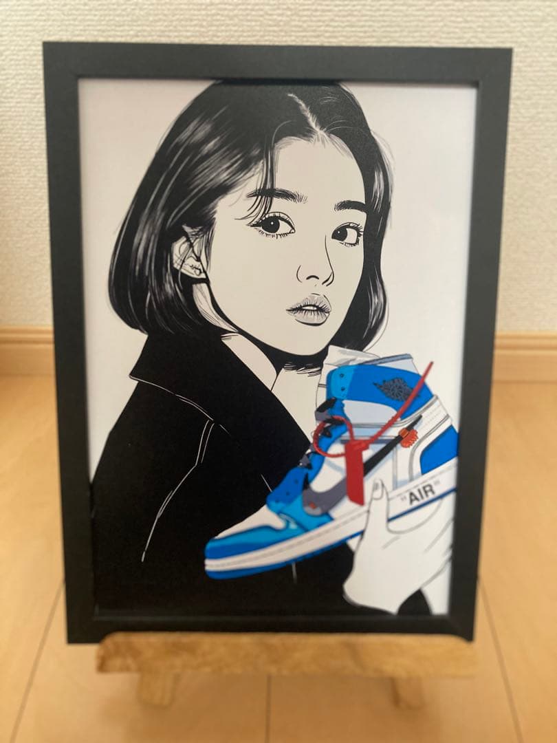 エアジョーダン1 オフホワイト kyneバックサイドワークス/スニーカー