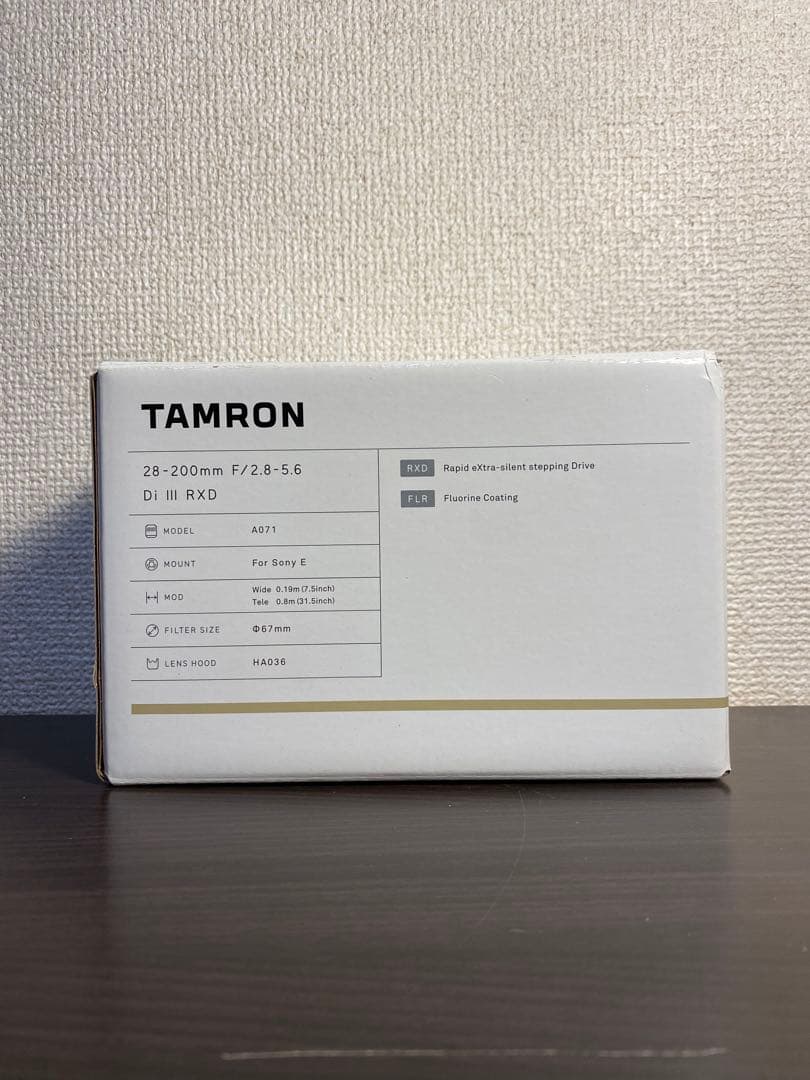 【新品未使用】TAMRON 28-200mm F/2.8-5.6