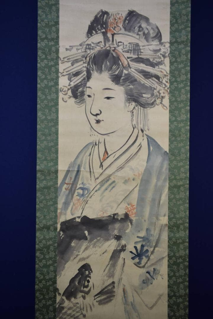 不詳/作者不明/舞妓/美人画/布袋屋掛軸HH-733 - メルカリ