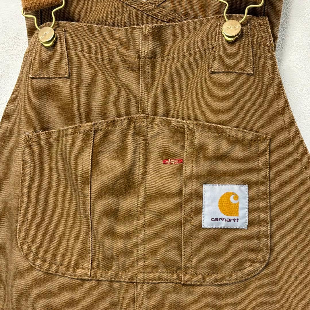 カーハート ダック オーバーオール ワーク ペインター パンツ ブラウン ロゴ Carhartt（カーハート） メンズ ダブルニー ダック ペインター パンツ