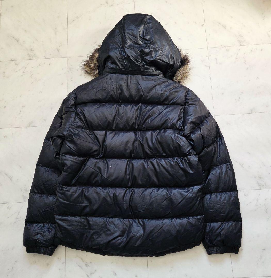 y2k archive old gap ダウンジャケット ファー 黒 短丈 - メルカリ