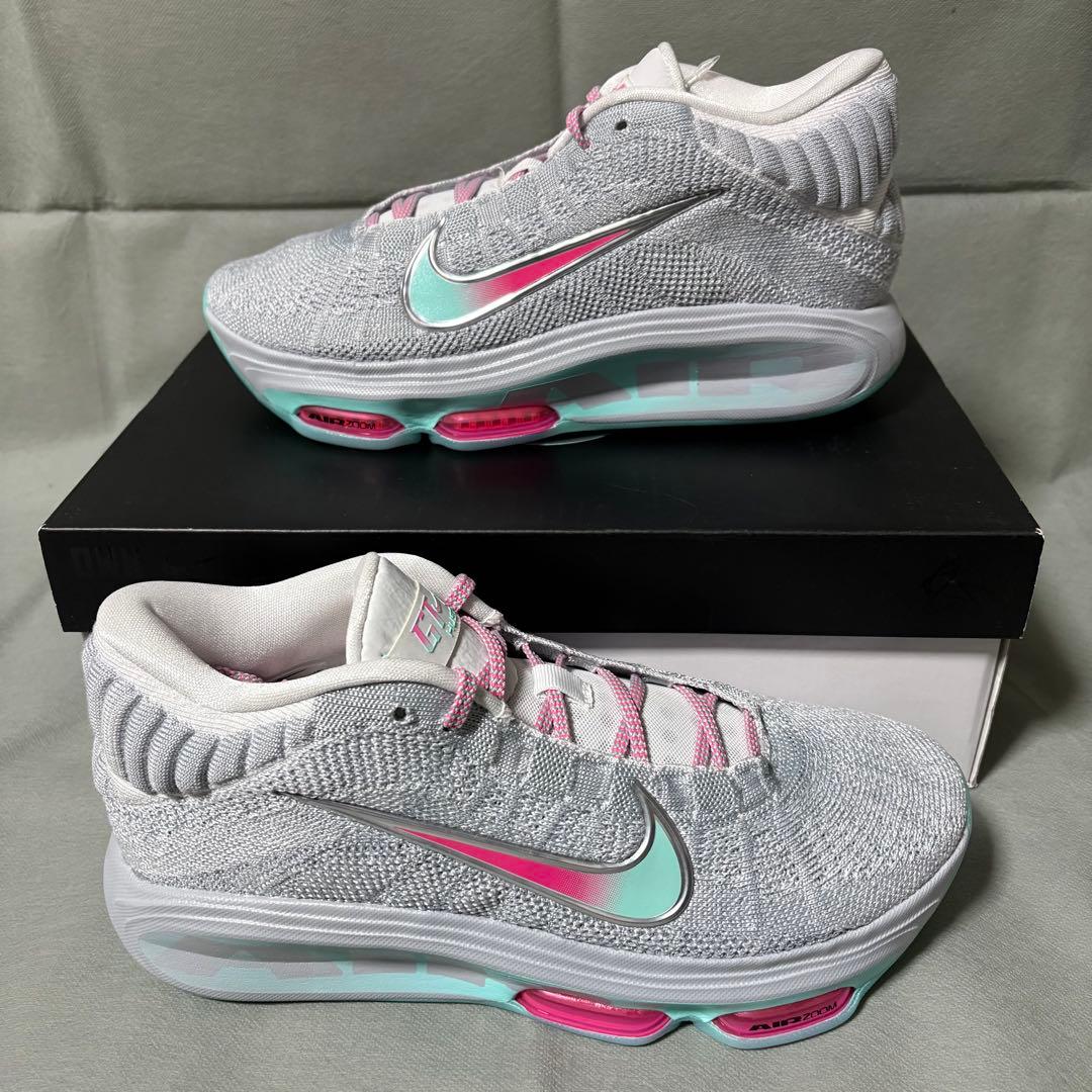 ナイキ G.Tハッスル3 グレー グリーン ピンク 緑 27.0 - メルカリ