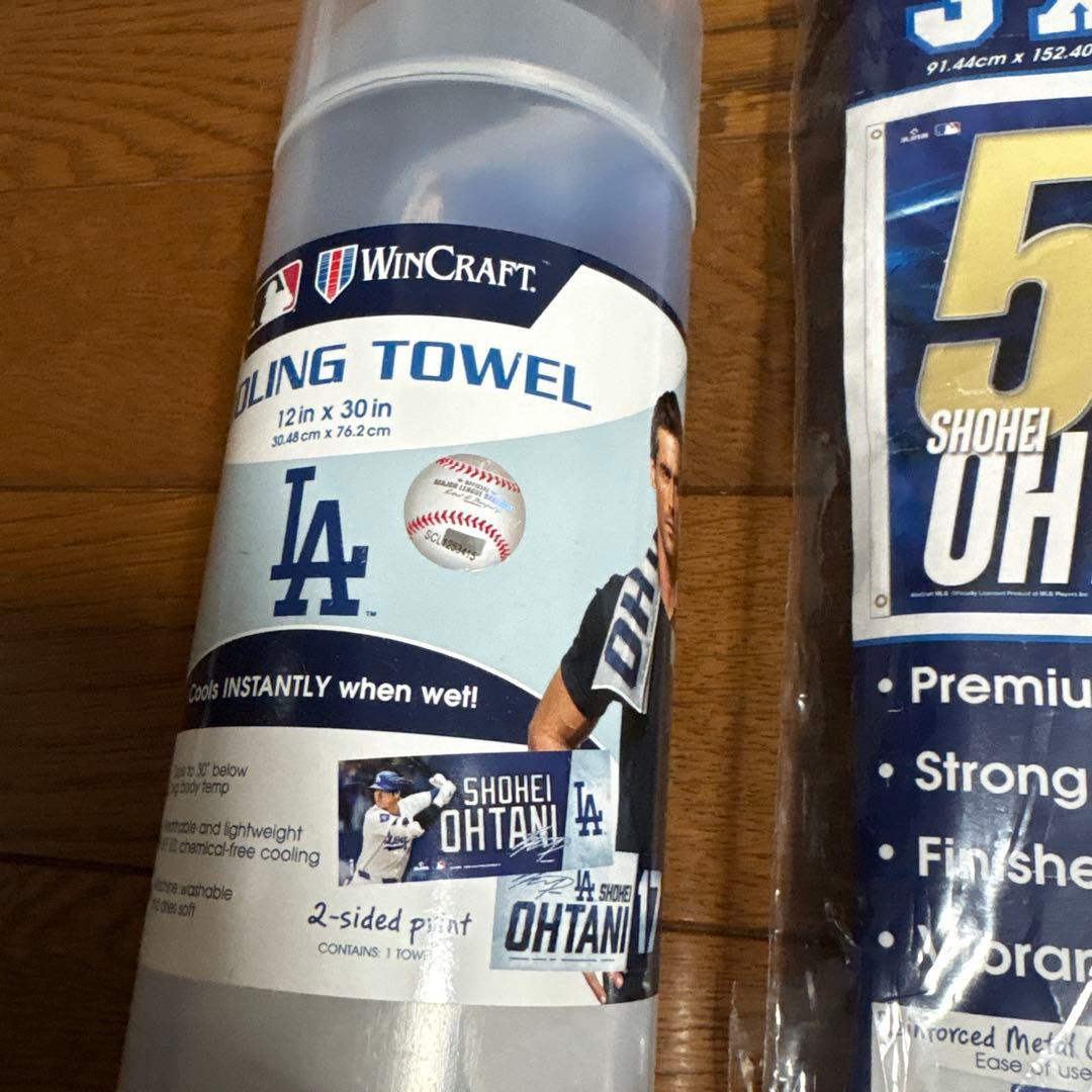大谷翔平 50-50 グッズ 8点 タオル フラッグ ピンバッジ ユニフォーム