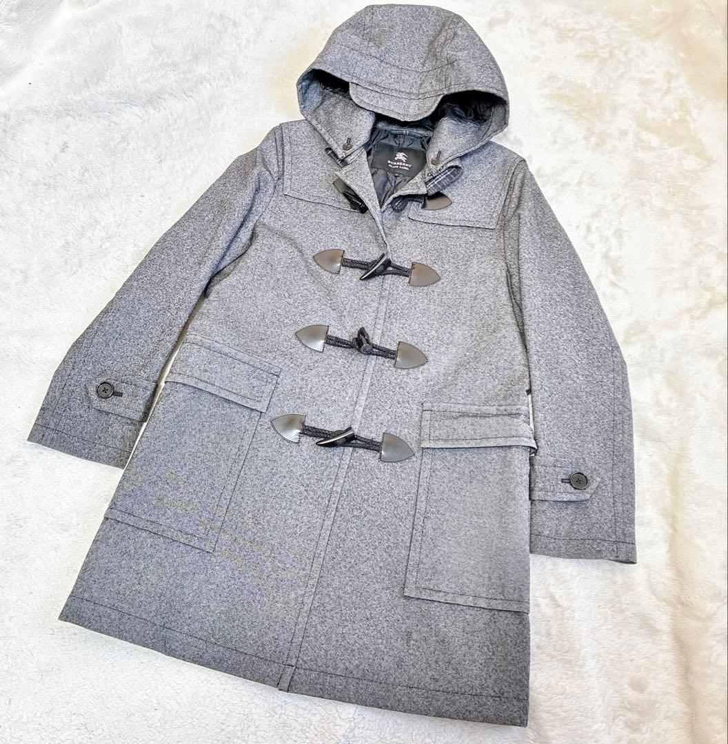 美品　バーバリー　ブラックレーベル　シャドーホース　ダッフルコート 入手困難 バーバリーブラックレーベル シャドーチェックダッフルコート