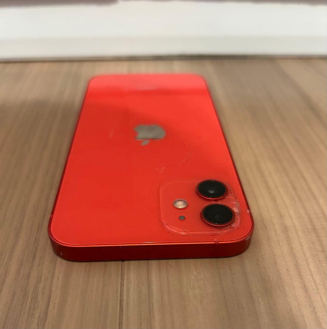 iPhone 12 128GB レッド｜動作良好｜背面割れあり｜バッテリー84