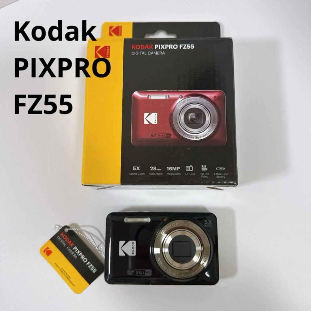 動作確認済み】Kodak PIXPRO FZ55 ブラック 黒 付属品完備 - メルカリ