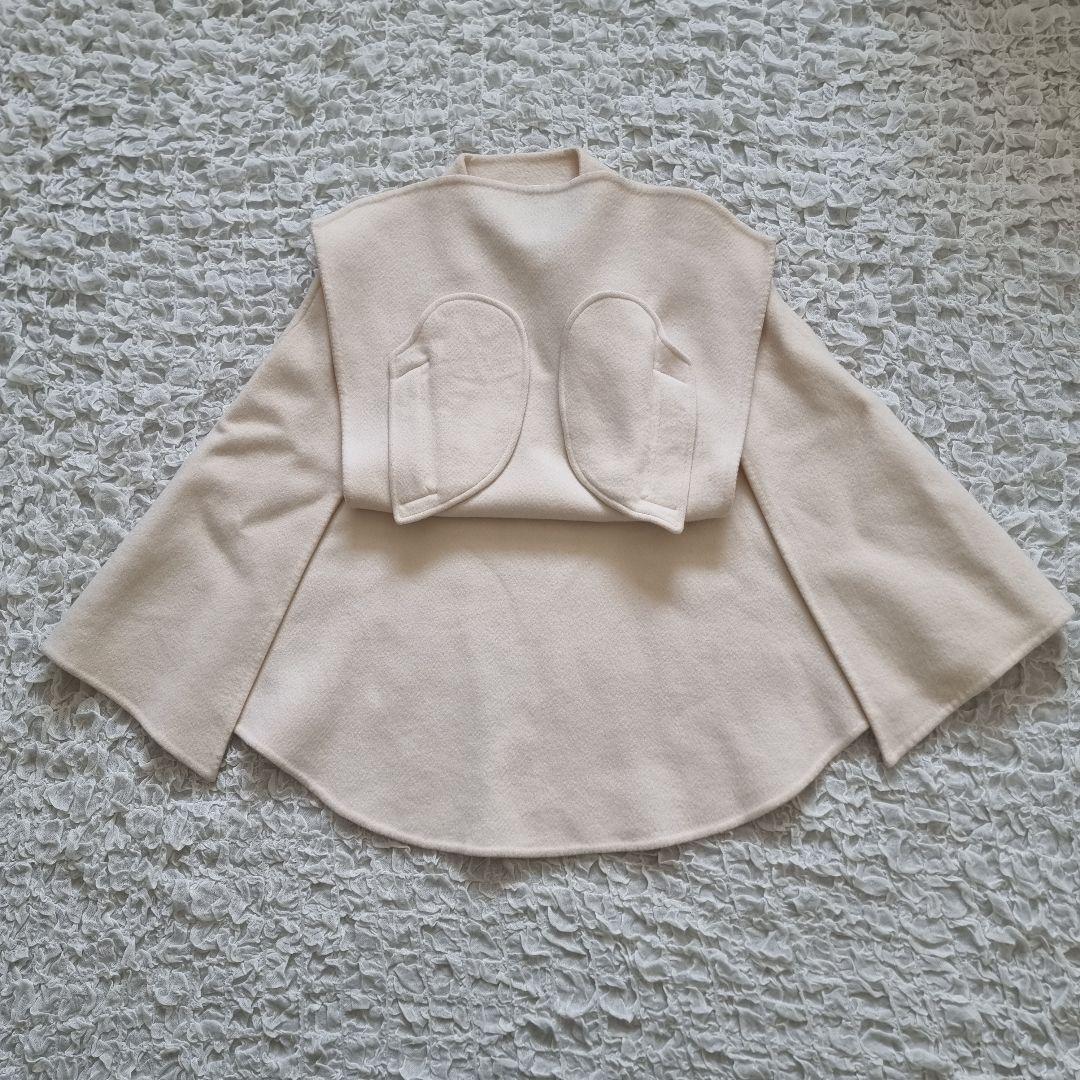 エミリオプッチ カシミヤ ダブルフェイス ケープ ポンチョ 金ボタン